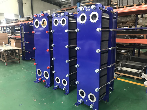 Chemical plate heat exchanger