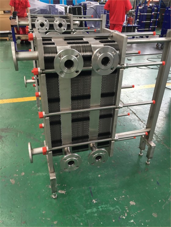 Food grade stainless steel three-stage plate heat exchanger customization