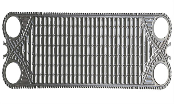 GEA wide gap plate heat exchanger plate