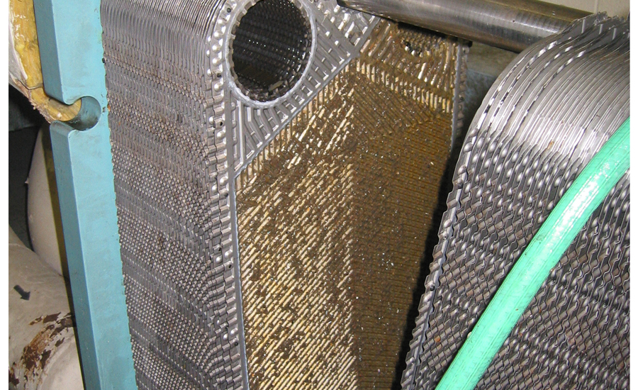 Principle of cleaning to prevent fouling of plate heat exchanger