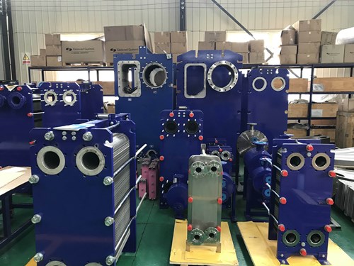 Where does the high waste heat recovery rate of plate heat exchangers in the production lines of power plants and printing,dyeing plants come from