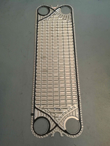 wide gap plate heat exchanger plates