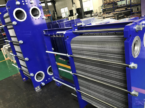 Waste heat recovery plate heat exchanger